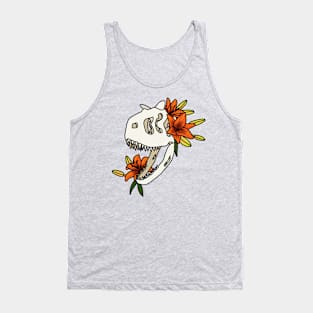 Carnotaurus and Lilies Tank Top